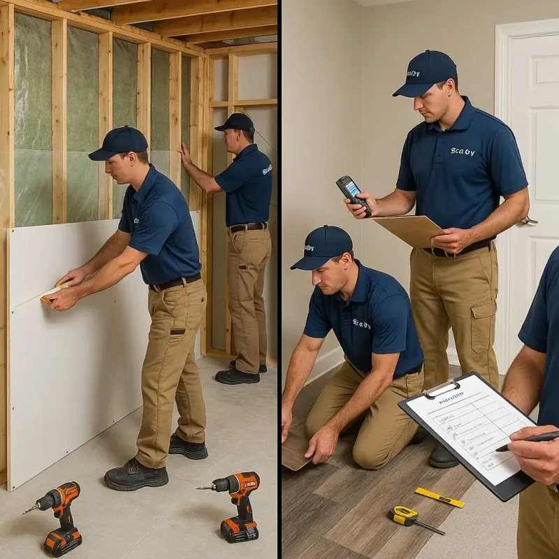 Repairs and Reconstruction process in Runaway Bay, TX